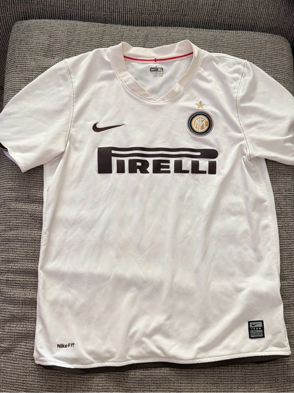 NikeFit Inter Pirelli Soccer Jersey YXL Patched Championship Athletics 06183158